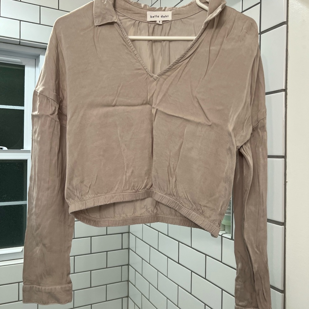 Bella Dahl Taupe Blouse